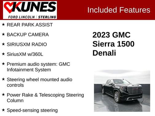 Onyx Black 2023 GMC Sierra 1500 Denali