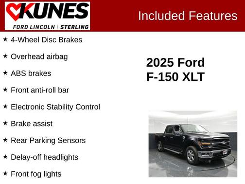 Black Metallic 2025 Ford F-150 XLT