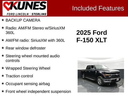 Black Metallic 2025 Ford F-150 XLT