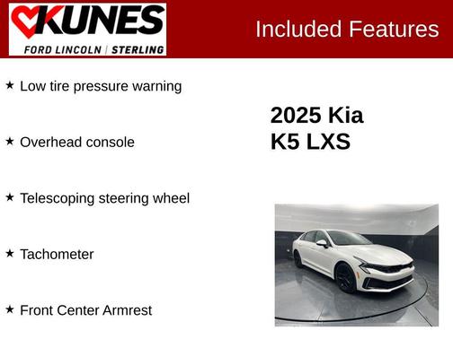 Snow White Pearl 2025 Kia K5 LXS