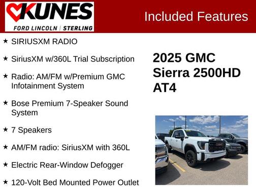 Summit White 2025 GMC Sierra 2500 AT4
