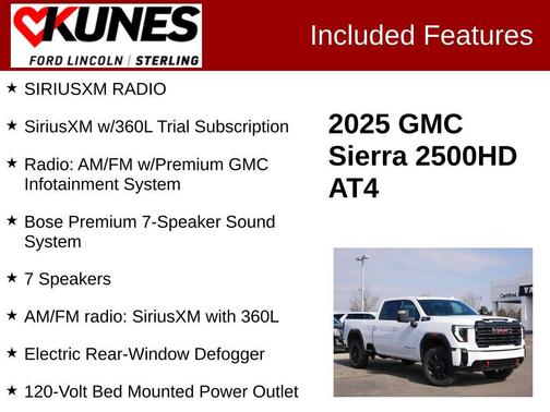 Summit White 2025 GMC Sierra 2500 AT4