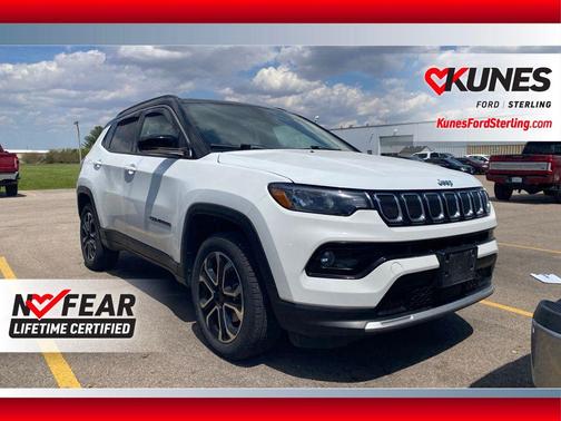 Bright White Clearcoat 2022 Jeep Compass Limited