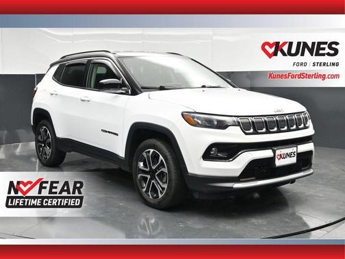 Bright White Clearcoat 2022 Jeep Compass Limited
