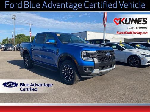 Velocity Blue Metallic 2024 Ford Ranger LARIAT