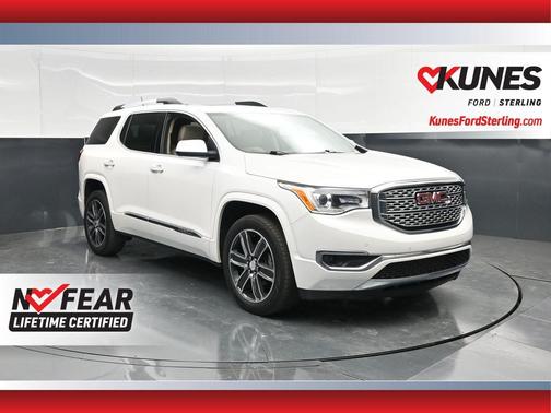 White Frost Tricoat 2017 GMC Acadia Denali