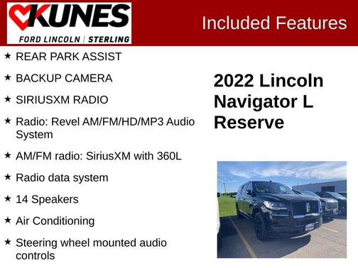 Infinite Black Metallic Clearcoat 2022 Lincoln Navigator Reserve