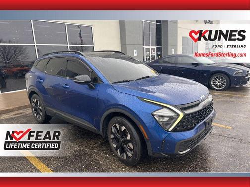 Sapphire Blue 2023 Kia Sportage X-Line