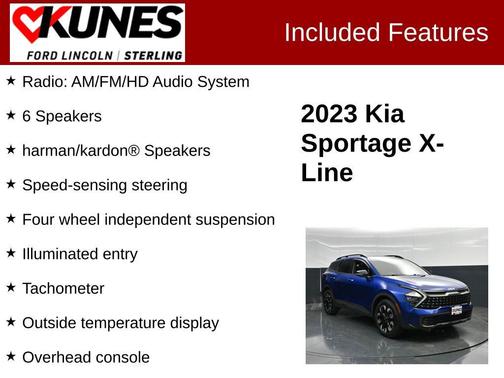 Sapphire Blue 2023 Kia Sportage X-Line