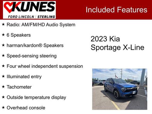Sapphire Blue 2023 Kia Sportage X-Line