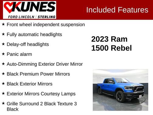 Hydro Blue Pearlcoat 2023 RAM 1500 Rebel