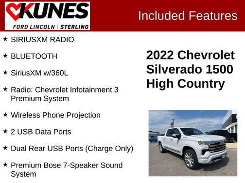 2022 Chevrolet Silverado 1500 High Country