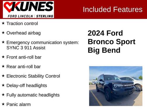 Shadow Black 2024 Ford Bronco Sport Big Bend