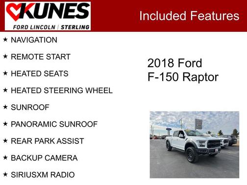 Oxford White 2018 Ford F-150 Raptor