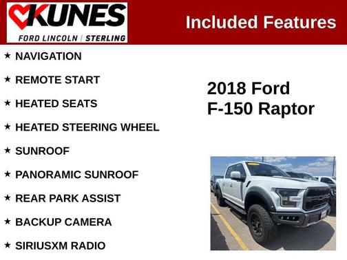 Oxford White 2018 Ford F-150 Raptor