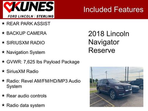 Burgundy 2018 Lincoln Navigator Reserve
