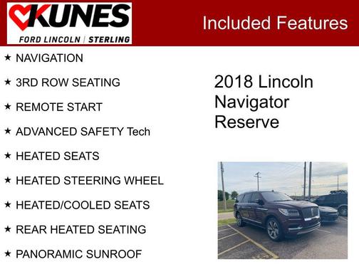 Burgundy 2018 Lincoln Navigator Reserve