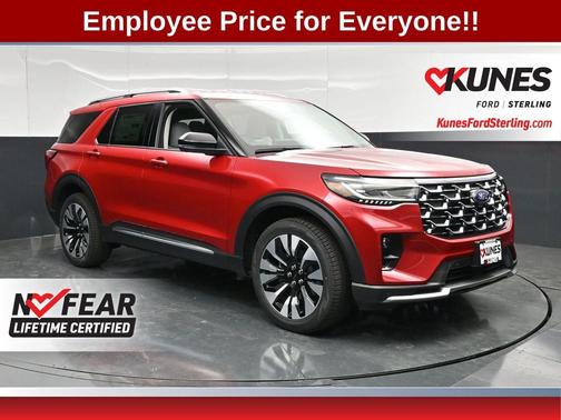 Rapid Red Metallic Tinted Clearcoat 2026 Ford Explorer Platinum