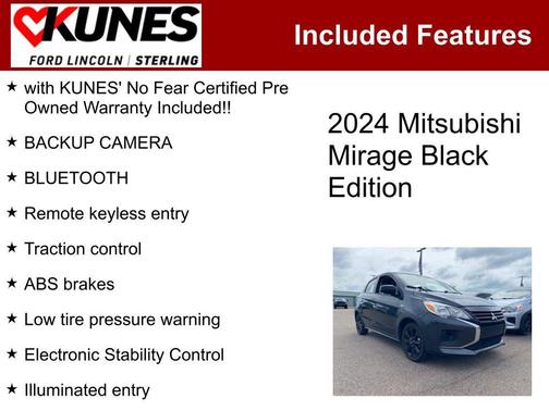 2024 Mitsubishi Mirage Black Edition