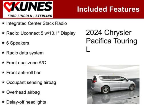 Silver Mist Clearcoat 2024 Chrysler Pacifica Touring L