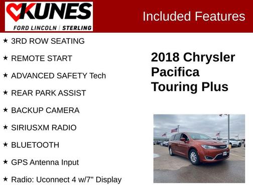 2018 Chrysler Pacifica Touring Plus
