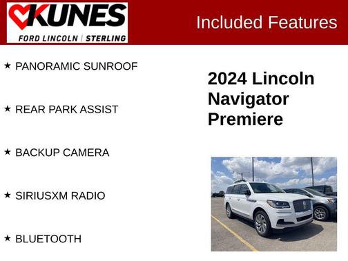 White Metallic 2024 Lincoln Navigator Premiere