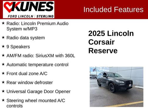 2025 Lincoln Corsair Reserve