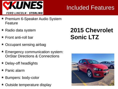 2015 Chevrolet Sonic LTZ