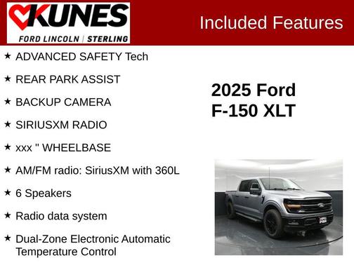 Iconic Silver Metallic 2025 Ford F-150 XLT