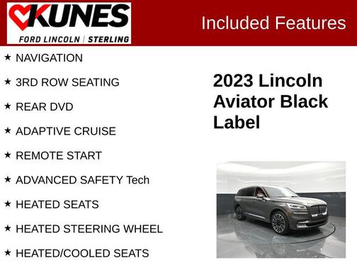 Chroma Caviar Dark Gray Metallic Clearcoat 2023 Lincoln Aviator Black Label AWD