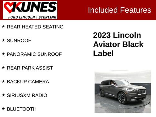 Chroma Caviar Dark Gray Metallic Clearcoat 2023 Lincoln Aviator Black Label AWD