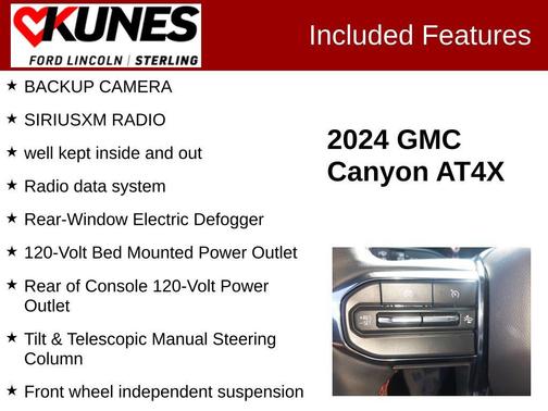 Onyx Black 2024 GMC Canyon AT4X