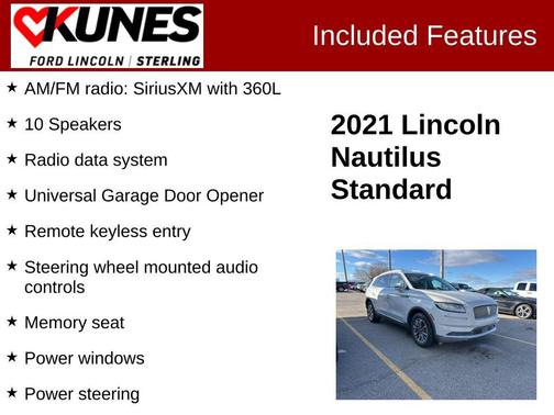 2021 Lincoln Nautilus Standard