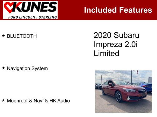 2020 Subaru Impreza 2.0i Limited