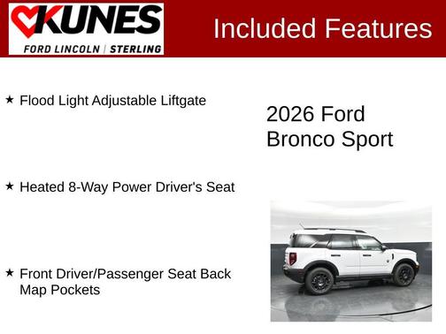 Oxford White 2026 Ford Bronco Sport Big Bend