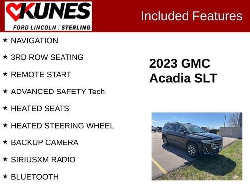 Ebony Twilight Metallic 2023 GMC Acadia SLT