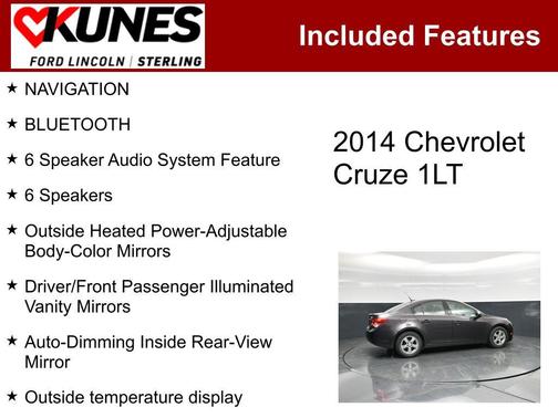 Tungsten Metallic 2014 Chevrolet Cruze 1LT