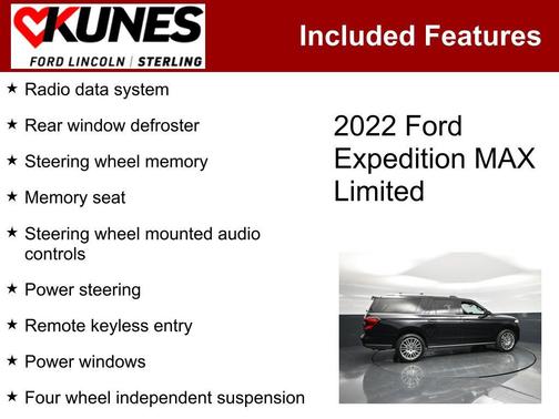 Black Metallic 2022 Ford Expedition Limited