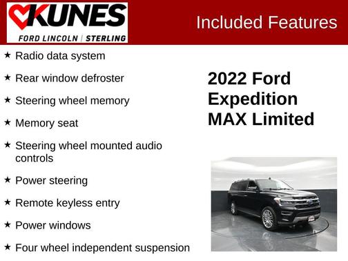 Agate Black Metallic 2022 Ford Expedition Limited