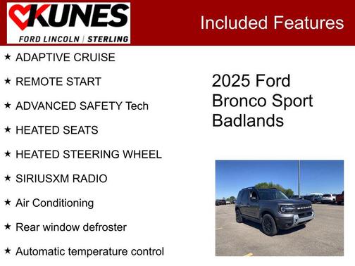 Gray Metallic 2025 Ford Bronco Sport Badlands
