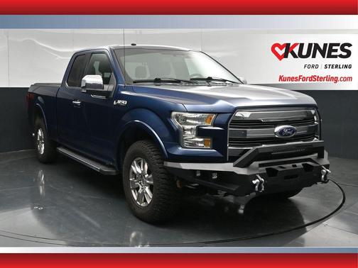 Blue 2016 Ford F-150 Lariat