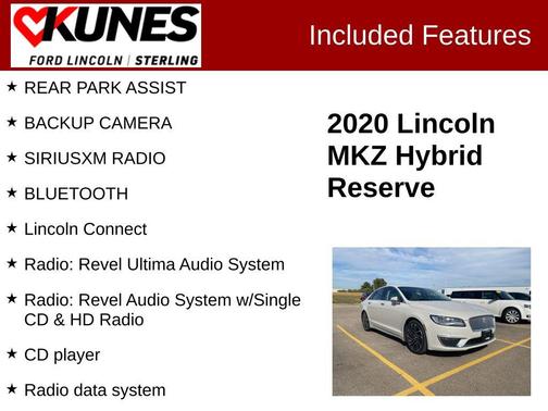 2020 Lincoln MKZ Hybrid Reserve