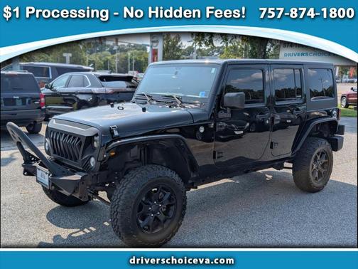 Black 2016 Jeep Wrangler Unlimited Sport