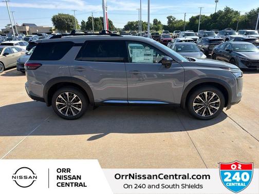 Boulder Gray 2026 Nissan Pathfinder Platinum