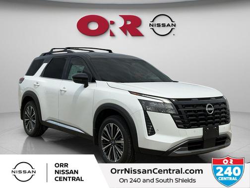 White Pearl 2026 Nissan Pathfinder Platinum