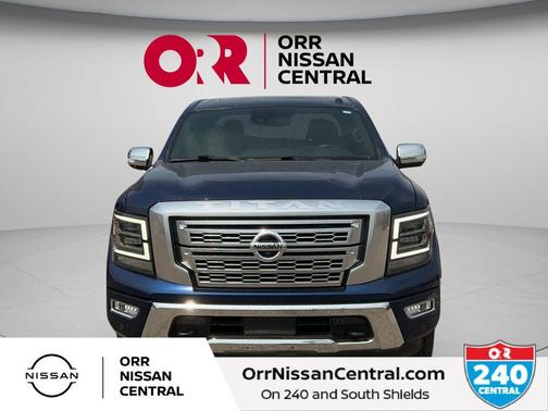 Deep Blue Pearl 2021 Nissan Titan Platinum Reserve