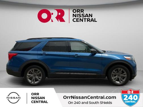 Blue Metallic 2021 Ford Explorer XLT
