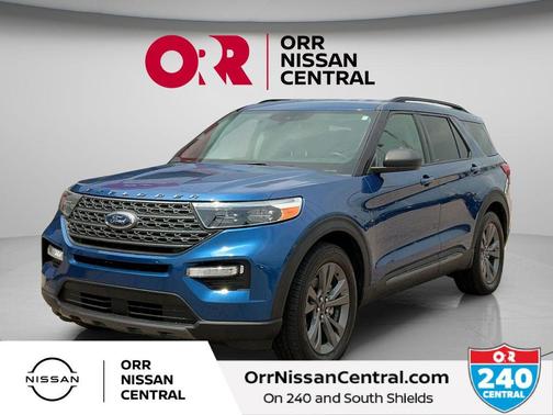 Blue Metallic 2021 Ford Explorer XLT