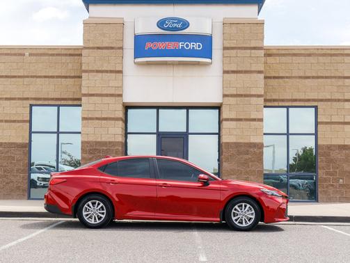 Red 2025 Toyota Camry LE