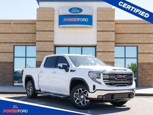 Summit White 2024 GMC Sierra 1500 SLT